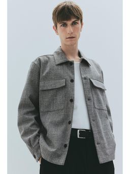 H&M - Men Grey Regular Fit Overshirt