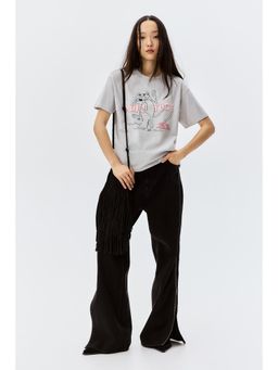 H&M - Women Multi-Color Oversized Printed T-Shirt
