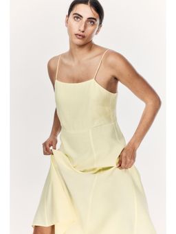 H&M - Women Yellow Midi Strappy Dress