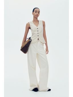 H&M - Women Beige Suit Waistcoat