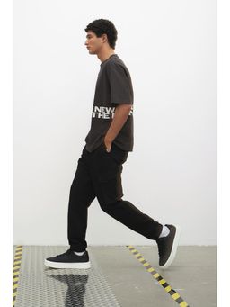 H&M - Men Grey Loose Fit Washed T-Shirt