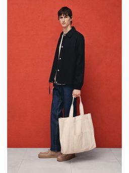 H&M - Men Blue Regular Fit Canvas Coach Jacket