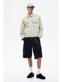 H&M - Men Blue Loose Fit Denim Worker Jacket