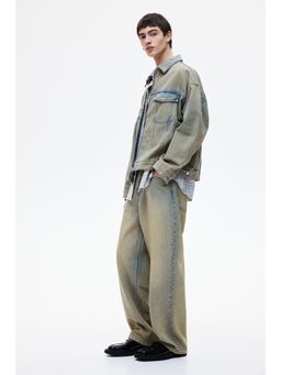 H&M - Men Blue Loose Fit Denim Worker Jacket