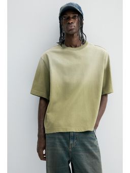 H&M - Men Green Oversized Fit T-Shirt