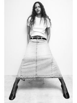 H&M - Women White Fine-Knit T-Shirt