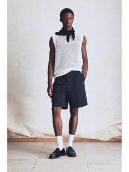 H&M - Men White Regular Fit Pointelle-Knit Vest Top