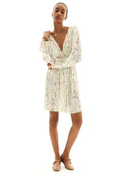 H&M - Women White Plisse Dress