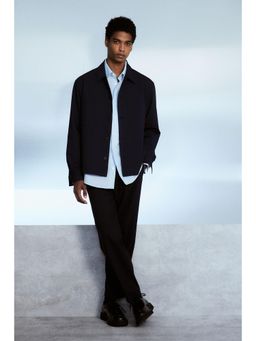 H&M - Men Blue Regular Fit Overshirt