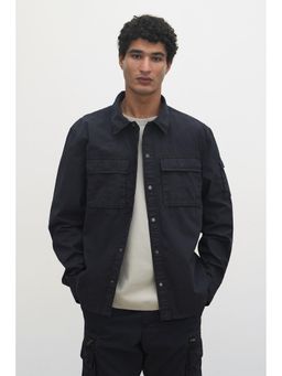 H&M - Men Black Regular Fit Utility Overshirt