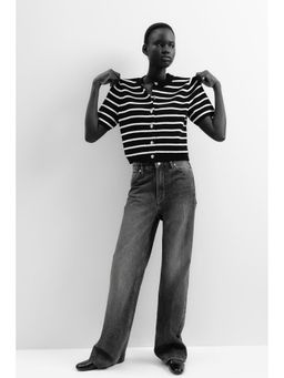 H&M - Women Black Short-Sleeved Cardigan