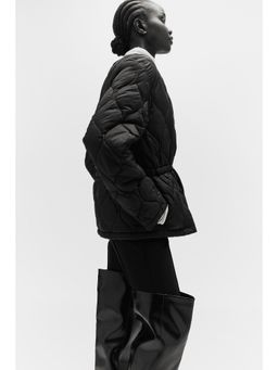 H&M - Women Black Quilted Jacket