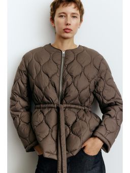 H&M - Women Beige Quilted Jacket