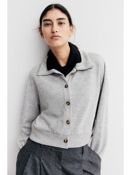 H&M - Women Grey Colla Cardigan