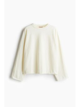 H&M - Women White Boucle-Knit Jumper