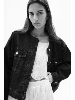 H&M - Women White Broderie Anglaise Strappy Top