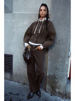 H&M - Women Beige Denim Shirt