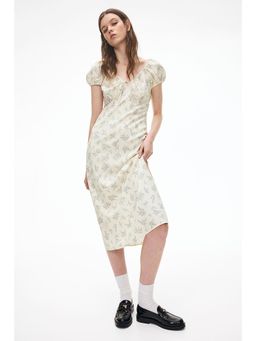 H&M - Women White Tie-Detail Maxi Dress