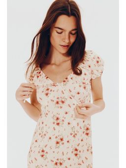 H&M - Women White Tie-Detail Maxi Dress