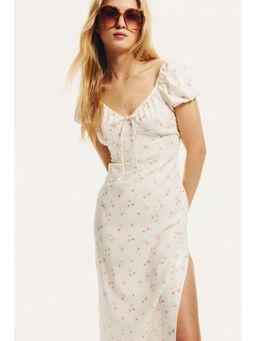 H&M - Women Multi-Color Tie-Detail Maxi Dress