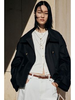 H&M - Women White Short-Sleeved Cardigan