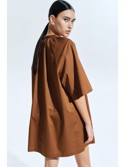 H&M - Women Brown A-Line Cotton Dress