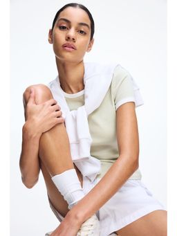 H&M - Women Green Fitted T-Shirt