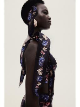 H&M - Women Black Tie-Strap Cropped Top