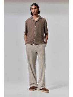 H&M - Men Beige Regular Fit Resort Shirt
