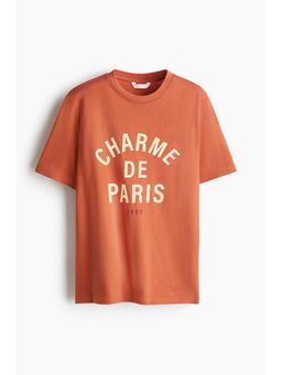 H&M - Women Orange Printed T-Shirt