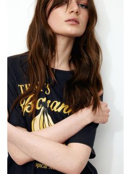 H&M - Women Grey Oversized T-Shirt