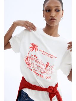 H&M - Women White Oversized T-Shirt