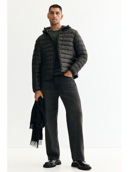 H&M - Men Black Slim Fit Lightweight Puffer Jacket