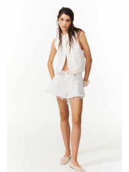 H&M - Women White Embroide Gilet
