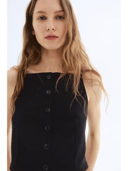 H&M - Women Black Jersey Waistcoat
