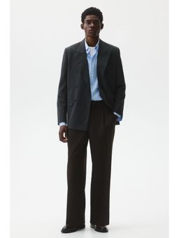 H&M - Men Brown Loose Fit Tailo Trousers