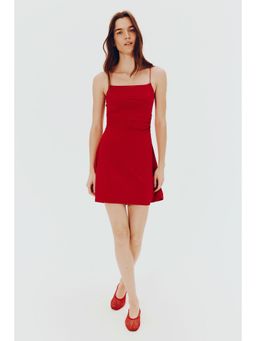 H&M - Women Red Draped Slip Dress