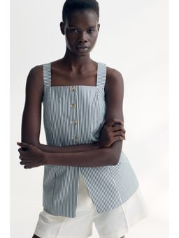 H&M - Women White Long Waistcoat