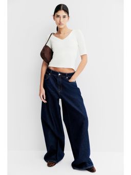 H&M - Women White V-Neck Top