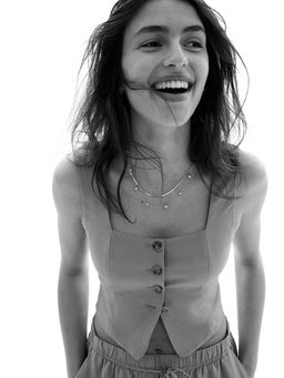 H&M - Women Green Linen-Blend Waistcoat