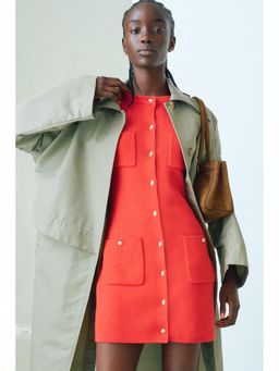 H&M - Women Red Rib-Knit Dress