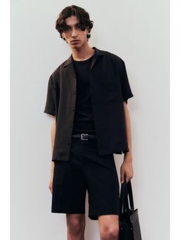 H&M - Men Black Loose Fit Resort Shirt