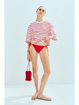 H&M - Women Red Cropped T-Shirt