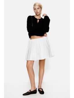 H&M - Women Black Lace-In Crinkled Blouse