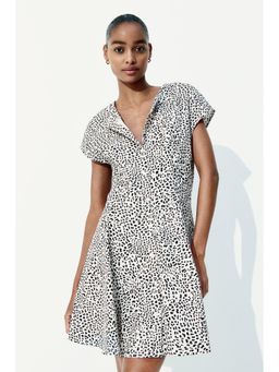 H&M - Women White Button-Front Cotton Dress