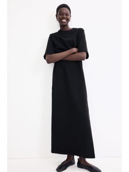 H&M - Women Black Long T-Shirt Dress