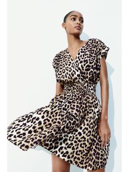 H&M - Women Beige Cotton Dress