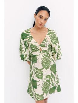 H&M - Women White Crape Mini Dress