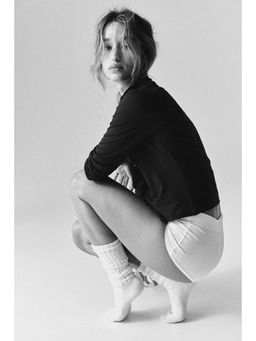 H&M - Women Black Soft-Touch Zip-Through Jacket