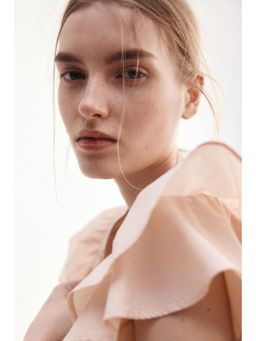 H&M - Women Orange Broderie Anglaise Blouse